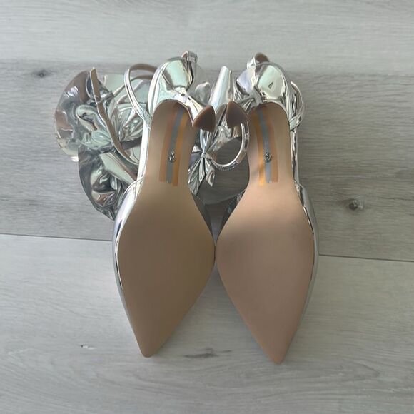 Sam Edleman Halie Pointed Toe Pump Soft Silver 9 NWT IN BOX - Picture 14 of 14